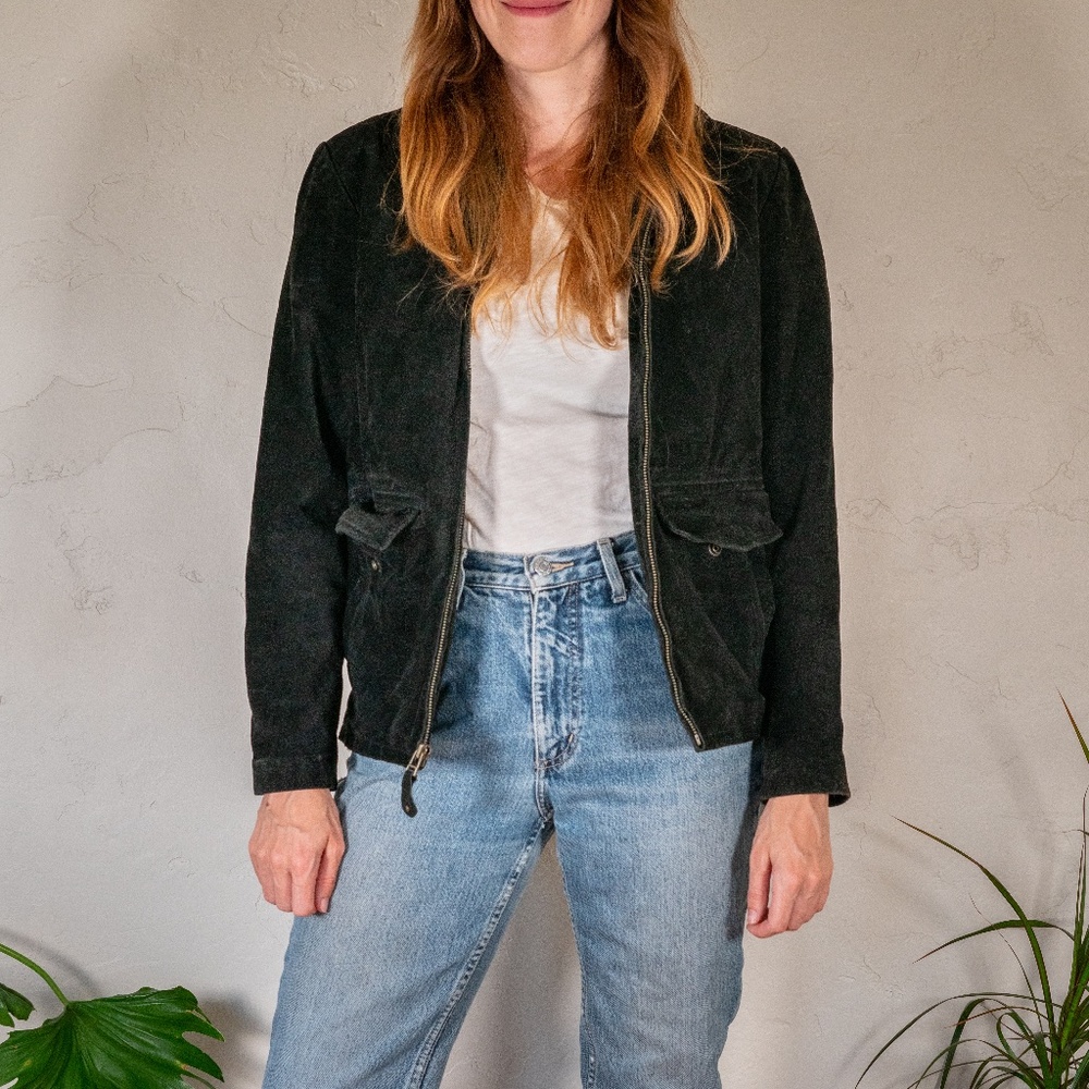 Vintage Black Leather Jacket